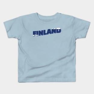 Finland vintage style retro souvenir Kids T-Shirt